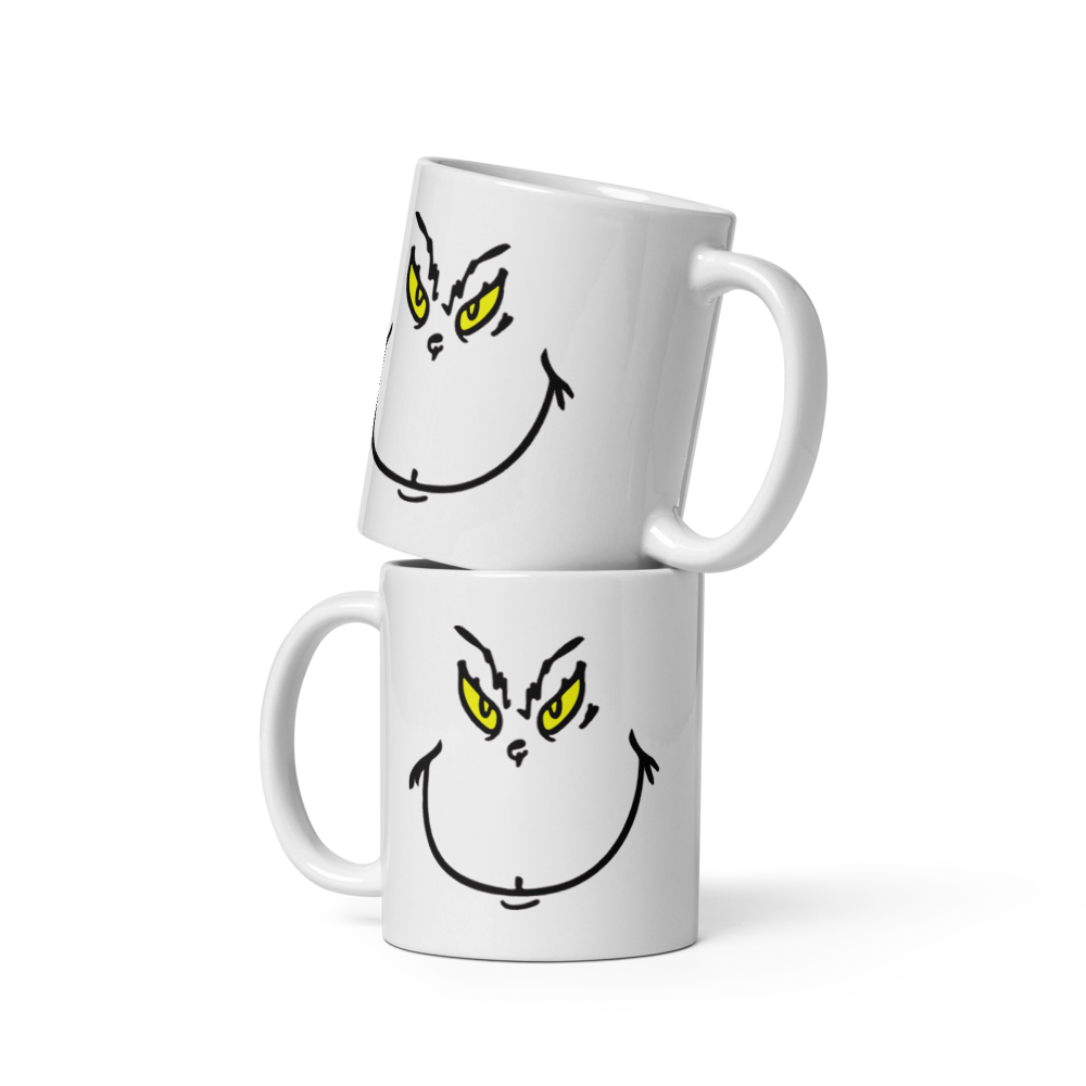 Grinch - White glossy mug