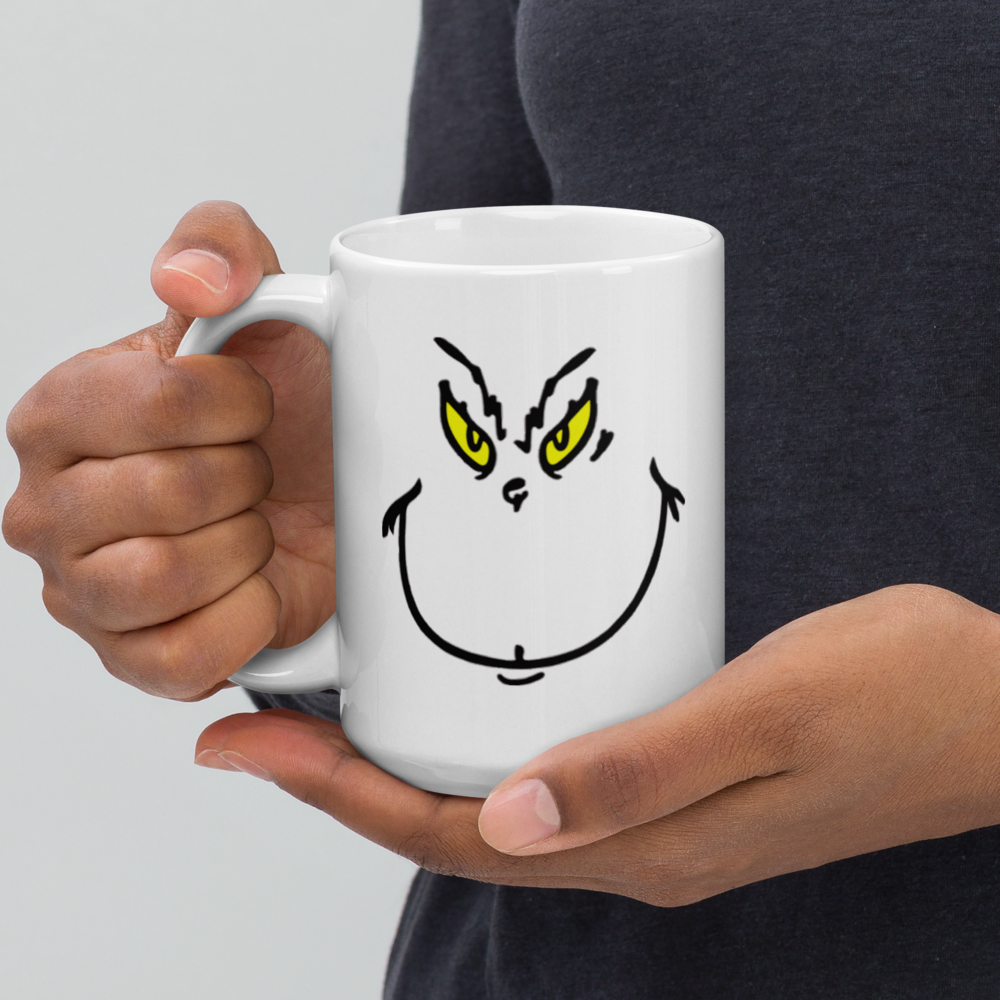 Grinch - White glossy mug