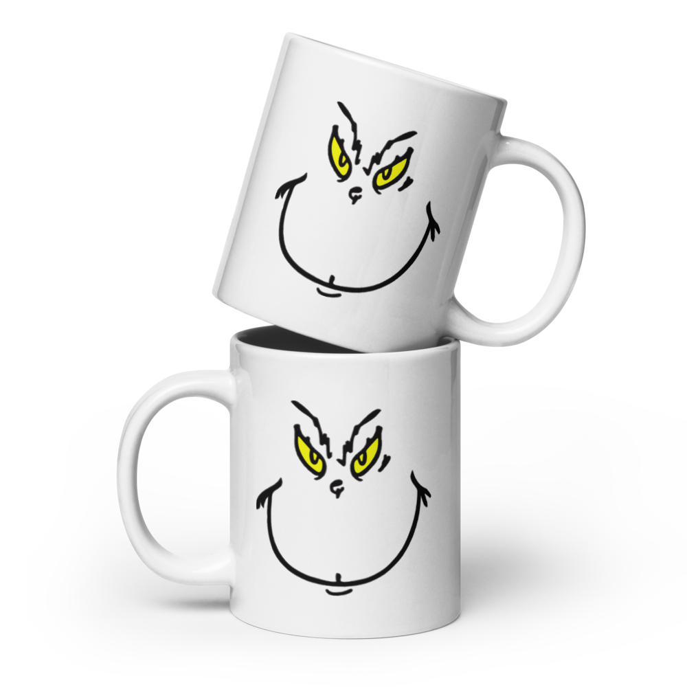 Grinch - White glossy mug